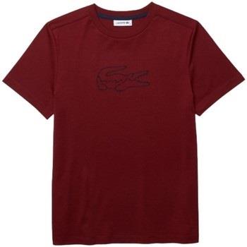T-shirt Lacoste T shirt Femme Col Rond Ref 54790 J9P Bordeaux
