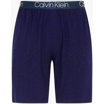 Short Calvin Klein Jeans 000NM1660E SLEEP SHORT-UZZ ANIMAL BAYOU BLUE