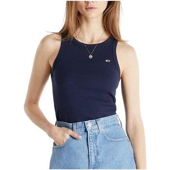 T-shirt Tommy Jeans Top Femme Ref 55533 Marine