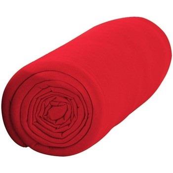 Draps housse Lefebvre-Textile Drap housse uni rouge 90 x 190 cm