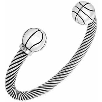 Bracelets Orusbijoux Bracelet Homme Argent Ballon De Basket
