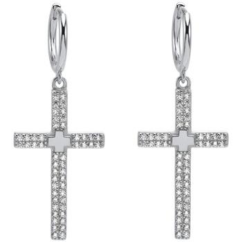 Boucles oreilles Orusbijoux Boucles D'oreilles Argent Forme Croix Sert...