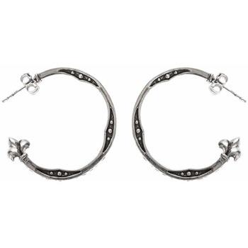 Boucles oreilles Orusbijoux Boucles D'oreilles Lys Argent Forme Créole...