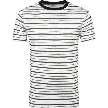 T-shirt Dstrezzed T-shirt Reversed Rayures Blanches