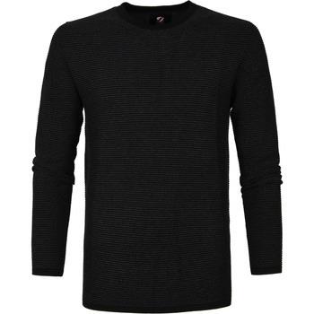 Sweat-shirt Suitable Pull Leo Coton Noir
