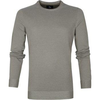 Sweat-shirt Suitable Respect Pull Jean Taupe