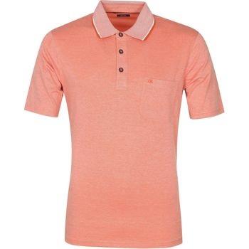 T-shirt Casa Moda Polo Orange Mélangé