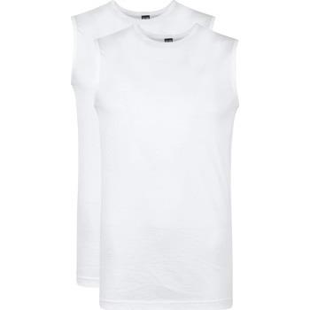 T-shirt Alan Red Débardeur Sans Manches T-Montana Blanc (lot de 2)