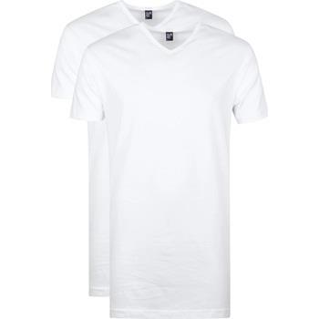 T-shirt Alan Red T-Shirts Vermont Extra Longs Blancs (Lot de 2)
