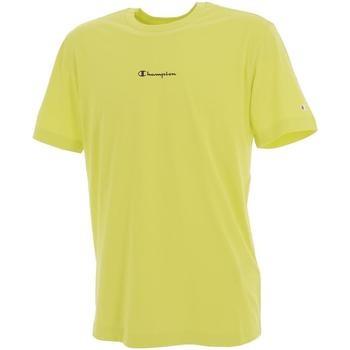 T-shirt Champion Neon sport jaune usatee h