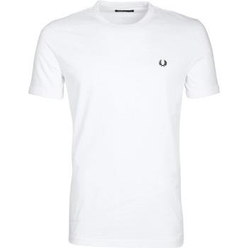 T-shirt Fred Perry T-Shirt Ringer Blanc