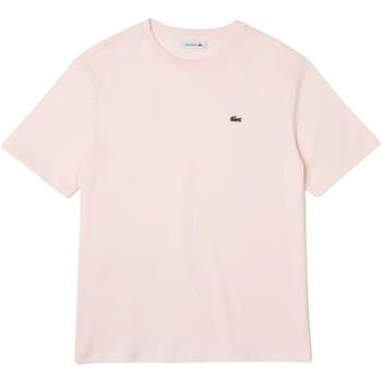 T-shirt Lacoste T Shirt Femme Ref 52137 T03 Rose