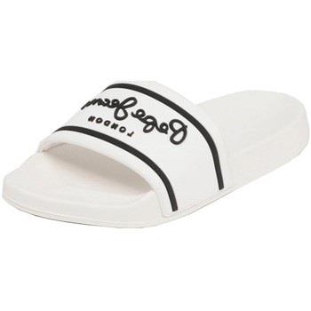 Sandales Pepe jeans Mules Slider basic 0.2 Ref 53028 White