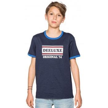 T-shirt enfant Deeluxe Tee-shirt Junior RECORD bleu - 10 ANS