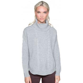 Pull Deeluxe Pull col roulé femme gris jumpy