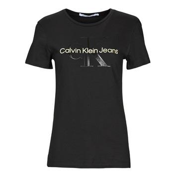 T-shirt Calvin Klein Jeans GLOSSY MONOGRAM SLIM TEE