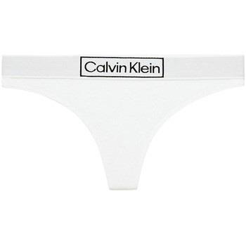 Culottes &amp; slips Calvin Klein Jeans String Ref 56884 100 Blanc
