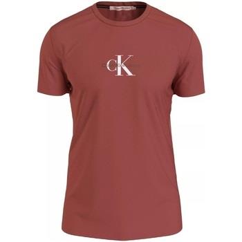T-shirt Calvin Klein Jeans T Shirt Homme Ref 56971 XLN Terracotta