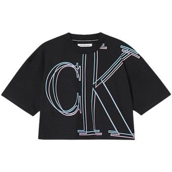T-shirt Calvin Klein Jeans T Shirt Court Ref 57178 BEH Noir