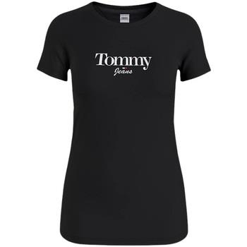 T-shirt Tommy Jeans T Shirt Femme Ref 57222 BDS Noir