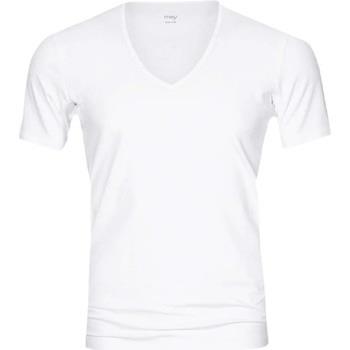T-shirt Mey T-shirt Col-V Dry Coton Blanc