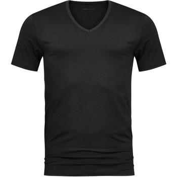 T-shirt Mey T-shirt Col-V Dry Coton Noir