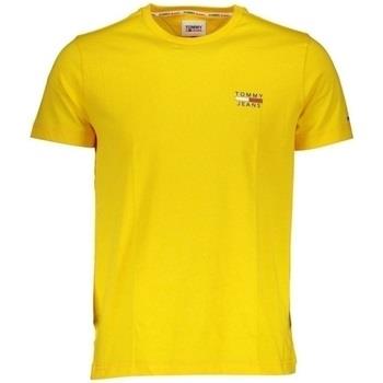 T-shirt Tommy Jeans T Shirt Homme Ref 57325 ZFZ Jaune