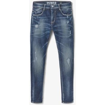 Jeans Le Temps des Cerises Power skinny 7/8ème jeans destroy bleu