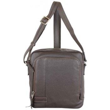 Sac à main Patrick Blanc Pochette en cuir grainé 414019 - Marron