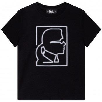 T-shirt enfant Karl Lagerfeld Tee shirt noir junior Z25357/09B - 12 AN...
