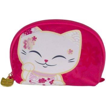 Trousse Kontiki Pochette cosmétique Mani The Lucky Cat - Rose