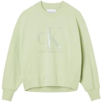Sweat-shirt Calvin Klein Jeans Pull femme Ref 56544 l99 Jaded Green
