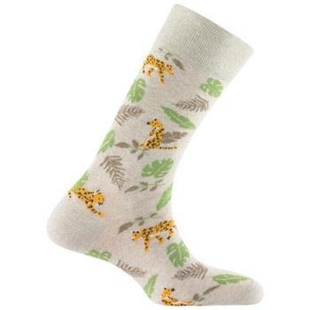 Chaussettes Kindy Mi-chaussettes en coton all over Panthère MADE IN FR...