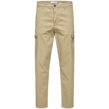Pantalon Selected Slim Tapered Wick 172 Cargo Pants - Chinchilla