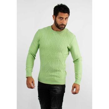 Pull Hollyghost Pull col rond en maille vert