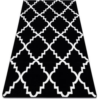 Tapis Rugsx Tapis SKETCH - F343 noir et crème 200x290 cm