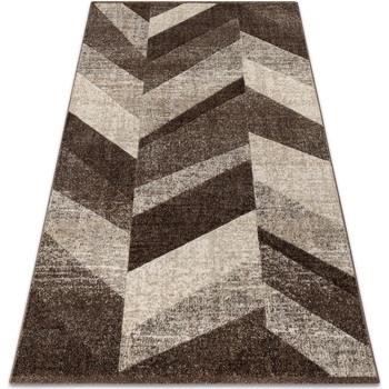 Tapis Rugsx Tapis FEEL 5673/15044 CHEVRON marron foncé / 120x170 cm