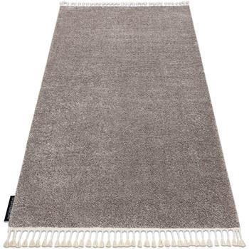 Tapis Rugsx Tapis BERBER 9000 marron Franges berbère marocain 80x150 c...