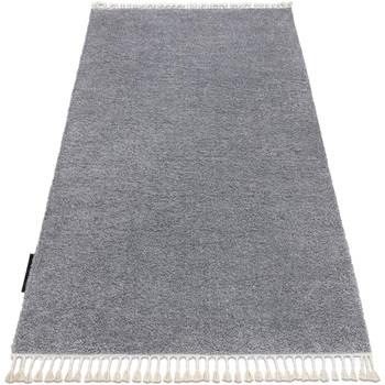 Tapis Rugsx Tapis BERBER 9000 gris clair Franges berbère 180x270 cm