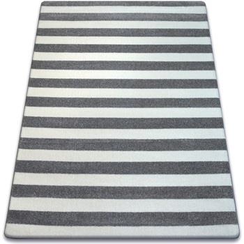 Tapis Rugsx Tapis SKETCH - F758 gris et blanc 140x190 cm