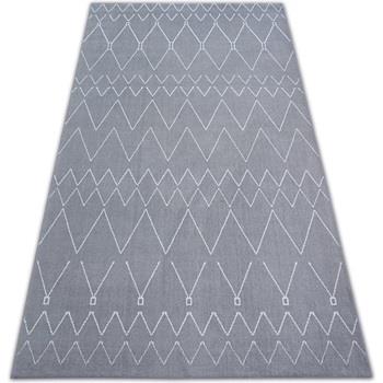 Tapis Rugsx Tapis SENSE Micro 81249 ZIGZAG ETNO argentin/blanc 80x150 ...