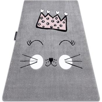 Tapis Rugsx Tapis PETIT CAT CHAT COURONNE gris 180x270 cm