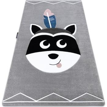 Tapis Rugsx Tapis PETIT RACCOON MUKKI RATON LAVEUR gris 140x190 cm