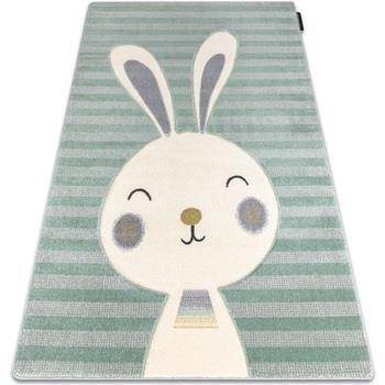 Tapis Rugsx Tapis PETIT RABBIT lapin vert 120x170 cm