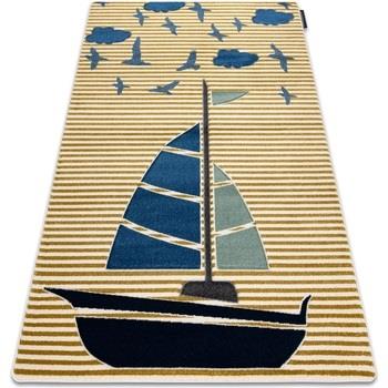 Tapis Rugsx Tapis PETIT SAIL bateau, voilier or 180x270 cm