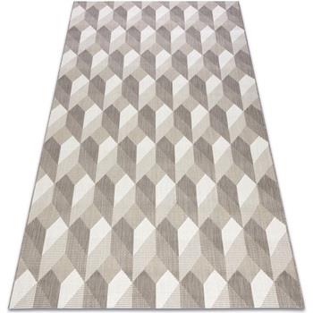 Tapis Rugsx Tapis EN CORDE SIZAL FLAT 48624/686 CUBES 120x170 cm