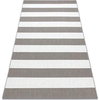 Tapis Rugsx Tapis SIZAL FLAT 48644686 Rayures blanc beige 120x170 cm