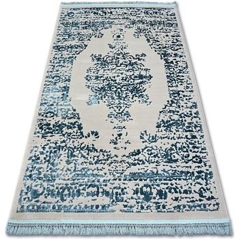 Tapis Rugsx Tapis ACRYLIQUE MANYAS 192AA Gris/Bleu franges 160x230 cm