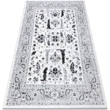 Tapis Rugsx Tapis ARGENT - W7039 Fleurs gris et 133x190 cm