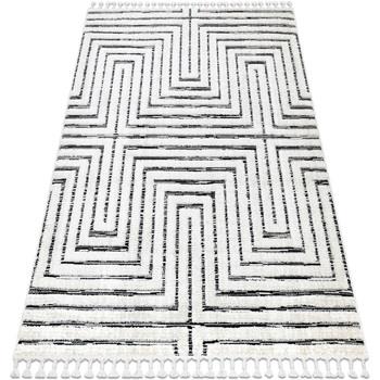 Tapis Rugsx Tapis SEVILLA Z788B labyrinthe, grec blanc / 80x150 cm
